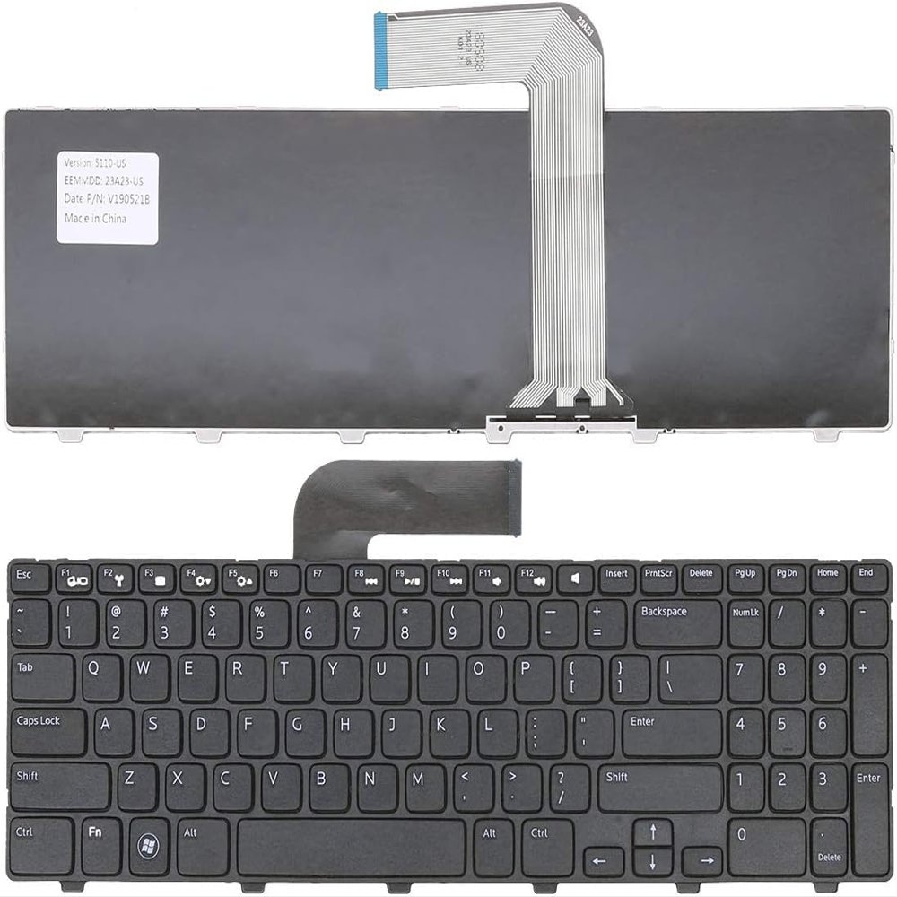 100% New Replacement Keyboard for Dell Inspiron 15R Ins15RD-2528 2728 2428 M501Z M5110 M511R N5110 New US Layout Black,15R M5110 N5110