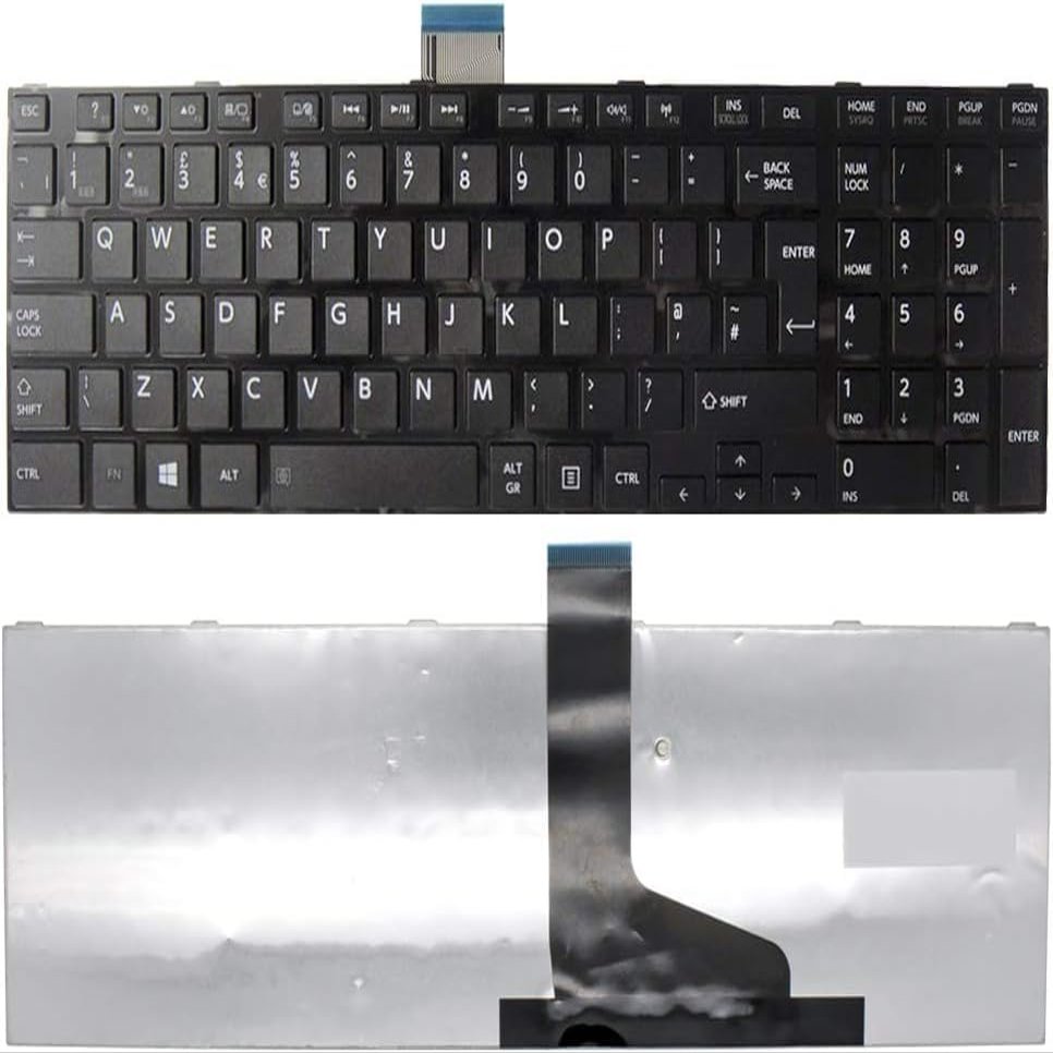 100% New AJParts New Compatible with for Toshiba Satellite L850 C850 C855 L855 L870 L855 P855 Keyboard UK
