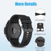 Waterproof Bands Compatible with Garmin Fenix 5 / Fenix 6 / Fenix 7 Watch Band, 22mm Soft Sports Replacement Wristbands for Fenix 8 Fenix E 47mm/Fenix 5 Plus/Fenix 6 Pro/Fenix 7 Pro (Black) view 4