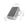 Portable Aluminum Alloy Tool Box Organizer with Lid and Handle view 2