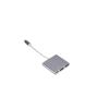 3 in 1 USB Hub USB C to HDMI-Compatible Splitter TY>pe to .0 HUB Docking Station for Air Converter(Silver) view 3
