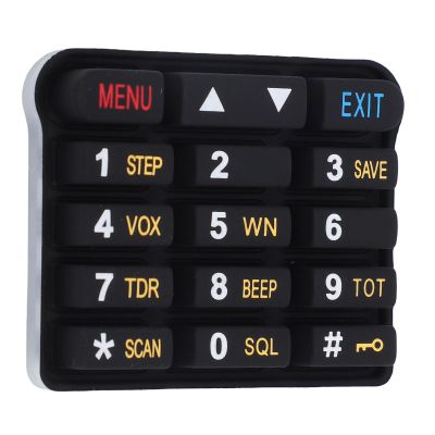 GOWENIC Numeric Keypad Keyboard for Two Way Radios for 9R Plus Series, 8Pcs Silicone Radio Number Keyboard, Two Way Radio Accessory