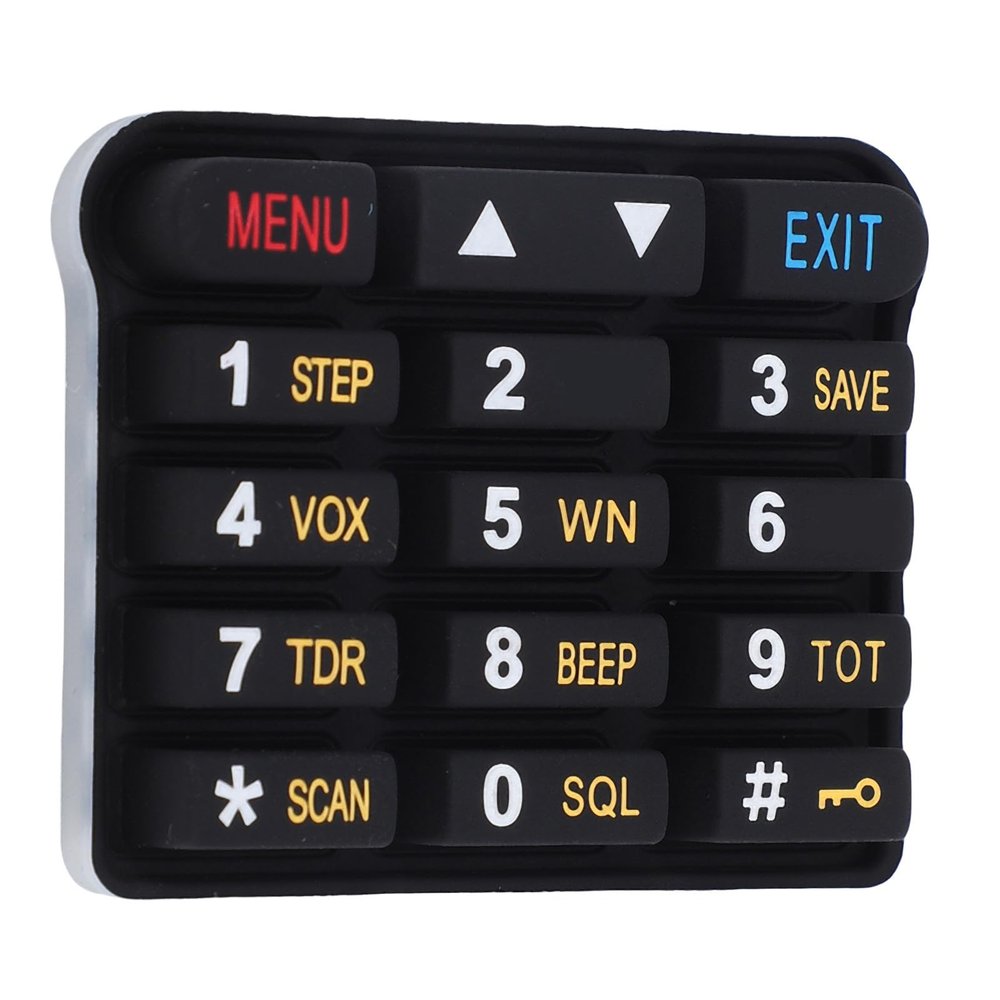 GOWENIC Numeric Keypad Keyboard for Two Way Radios for 9R Plus Series, 8Pcs Silicone Radio Number Keyboard, Two Way Radio Accessory