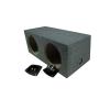 Harmony Audio Memphis fits Rear Angle HA-R104 Dual 10" Subwoofer 500W Loaded Sealed Sub Box Enclosure Bundle | MXA600.1M 600W Amplifier, 8GA Amp Wiring Kit view 2