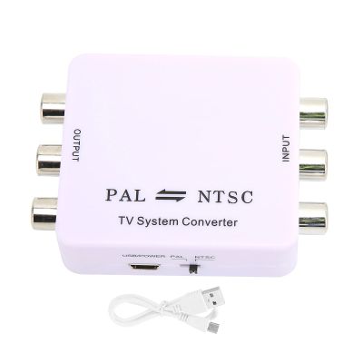 IGENBENFG PAL NTSC Format Converter, Digital Video Audio Converter Adapter, PAL to NTSC Mutual Conversion with 1080P Resolution for DVD Player, VCR, Game Consoles, Includes Data Cable and Ma