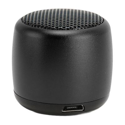 Aumotop Mini Portable Speaker Compact Wireless Speaker for Phone Tablet PC HandsFree Calls for Music Lovers Travel Aluminum Alloy (Black)