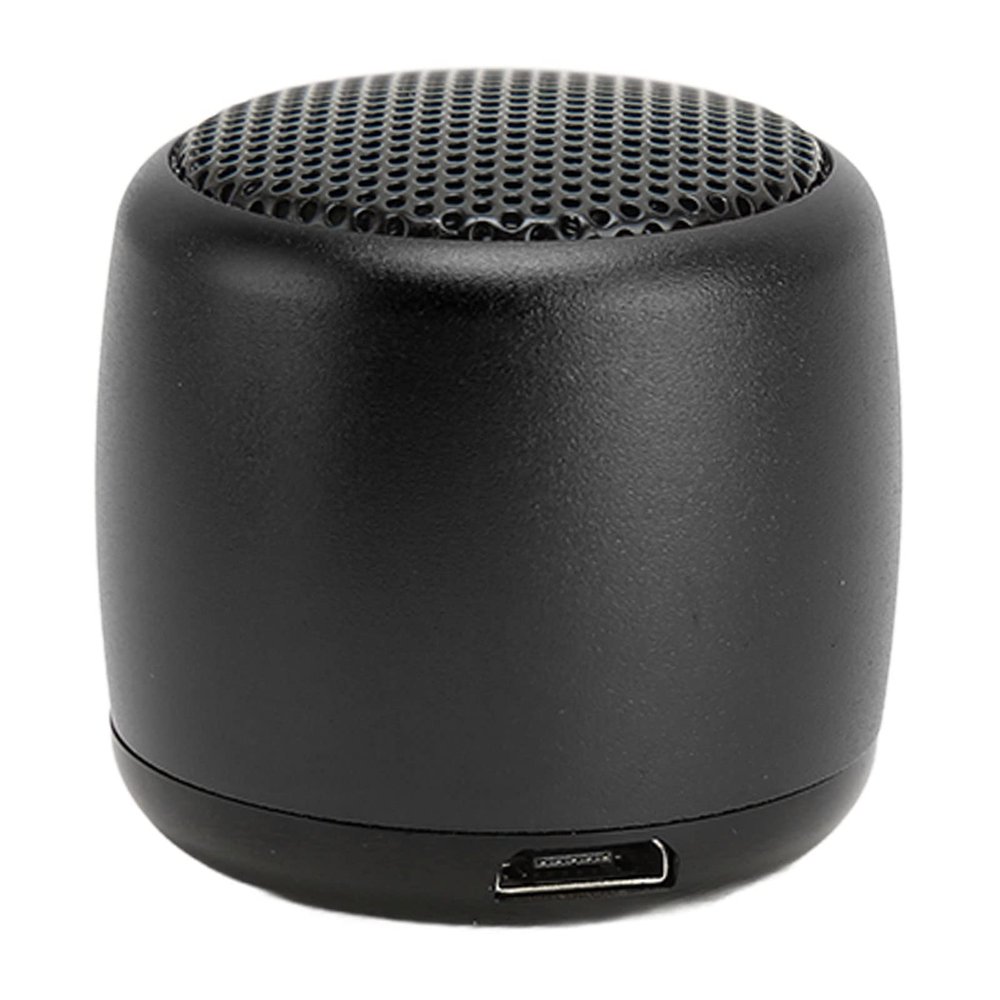 Aumotop Mini Portable Speaker Compact Wireless Speaker for Phone Tablet PC HandsFree Calls for Music Lovers Travel Aluminum Alloy (Black)