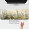 Yellow Wildflower Large Mouse Pads for Desk Accessorie,Retro Flroal Desk Mat,Office Supplies for Women 31.5x11.8 in view 1