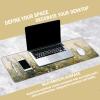 Yellow Wildflower Large Mouse Pads for Desk Accessorie,Retro Flroal Desk Mat,Office Supplies for Women 31.5x11.8 in view 2