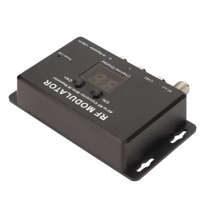 Aumotop Professional RF Modulator PAL NTSC AV to RF Converter for Set Top Box DVR DVD Sharing Function for Multiple Rooms