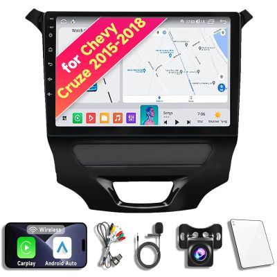 8CORE 8+128GB Android 14 Car Radio Stereo for 2015-2018 Chevrolet Chevy Cruze, 9 Inch Touch Screen Head Unit with Wireless CarPlay Android Auto, GPS Navigation Bluetooth WiFi 5G DSP SWC Backup Camera