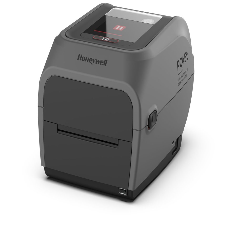 Honeywell PC45T Thermal Transfer Label Printer, 300 DPI, LCD, Ethernet, Real-Time Clock, Latin Font, US Power CordBarcode & Shipping Label Printer for Warehouse, Retail & Fulfillment, PC45T000000301