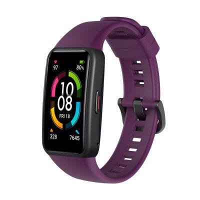 Bewinner Silicone Strap Smart Watch Band, Replacement Bracelet Strap Adjustable Wristband Belt for Women Men Replacement for Band 6 (Multicolor)