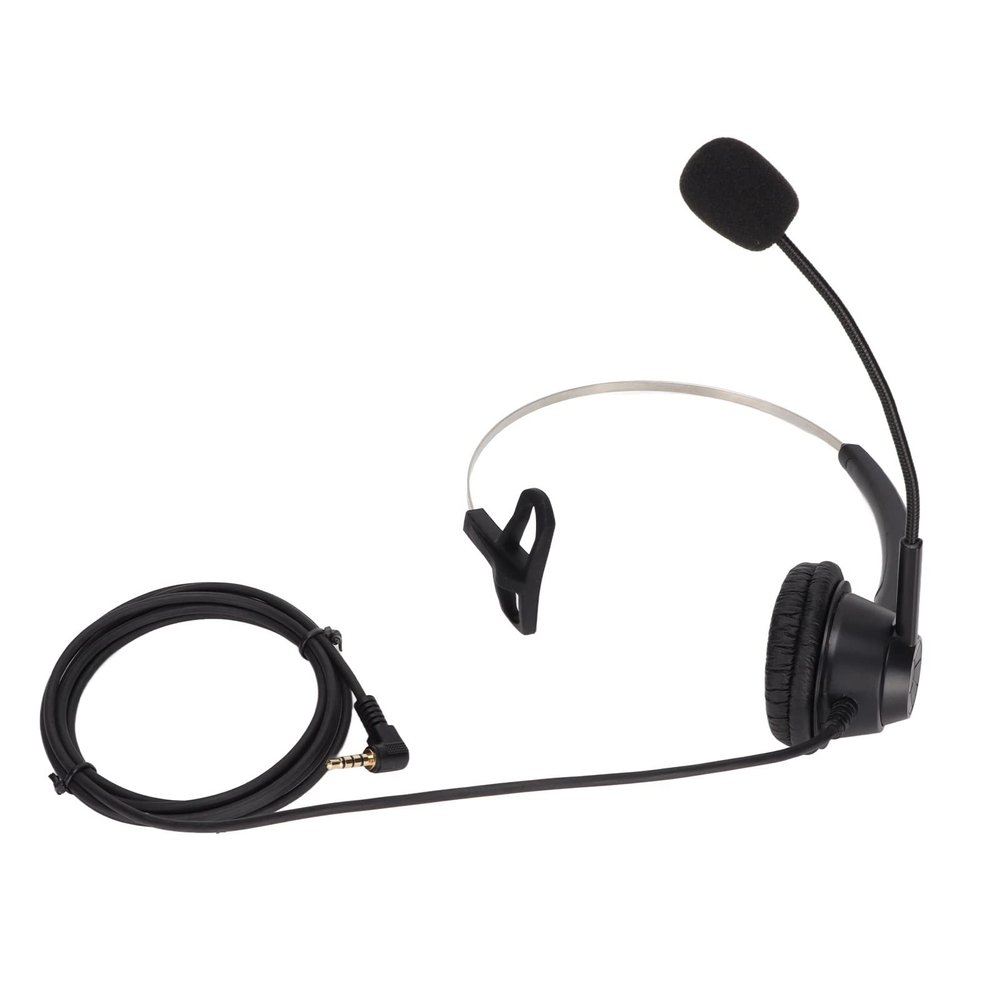 KAIXINM H360 3.5 Business Headset, 3.5mm Telephone Headset with Noise Cancelling Mic, Ultra Durable ABS Material for Office Call Center Teleconferencing, Comfortable Monaural Design for Lo