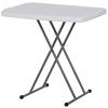 30-Inch Adjustable Folding Laptop Table, White Writing Card TV Tray Table view 1