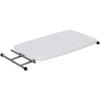 30-Inch Adjustable Folding Laptop Table, White Writing Card TV Tray Table view 4