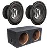 Memphis 2 15-PRX10D4W PRX Series 10" Dual 4-ohm Subwoofers and a Sealed Box view 1