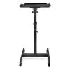 DOIBG Projector Stand Projector Mount Stand Rolling Cart with Ventilated Tray Height Adjustable Projector Presentation Trolley Hold Up to 66Lbs Black Projector Bracket Mount view 1