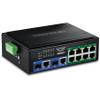 TRENDnet 10-Port Industrial Gigabit 400W PoE++ DIN-Rail Switch, TI-BG108, 8 x Gigabit PoE++ Ports, 2 x Gigabit Shared Ports (RJ-45 / SFP), 20Gbps, 400W (Renewed) view 3