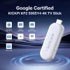 Android TV Stick 12.0, KICKPI KP2 Smart TV 2GB RAM 8GB ROM Goo gle Assistant Dolby Audio, GTV TV Stick 4K Support HDR 4K Chromecast Streaming Device with Amlogic S905Y4 (White) view 2