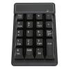 ERYUE Wireless Numeric Keypad Ergonomic Design Lightweight for Easy Typing in Office and Home Black 19 Keys Number Pad for Data Entry view 1