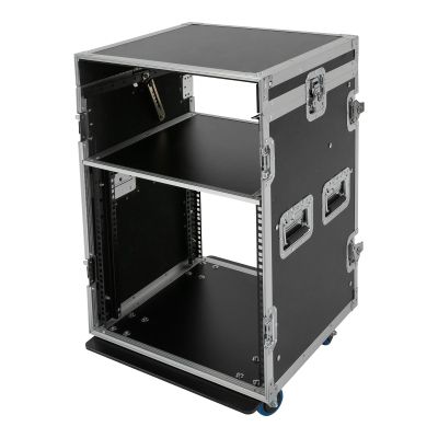 10U PA DJ Rack PA DJ Cabinet Network Stereo Rack with 4 Wheels for Studios, Home Theatres, Ktvs, and Wedding Parties,Pro Tour Grade