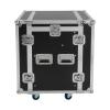 10U PA DJ Rack PA DJ Cabinet Network Stereo Rack with 4 Wheels for Studios, Home Theatres, Ktvs, and Wedding Parties,Pro Tour Grade view 4