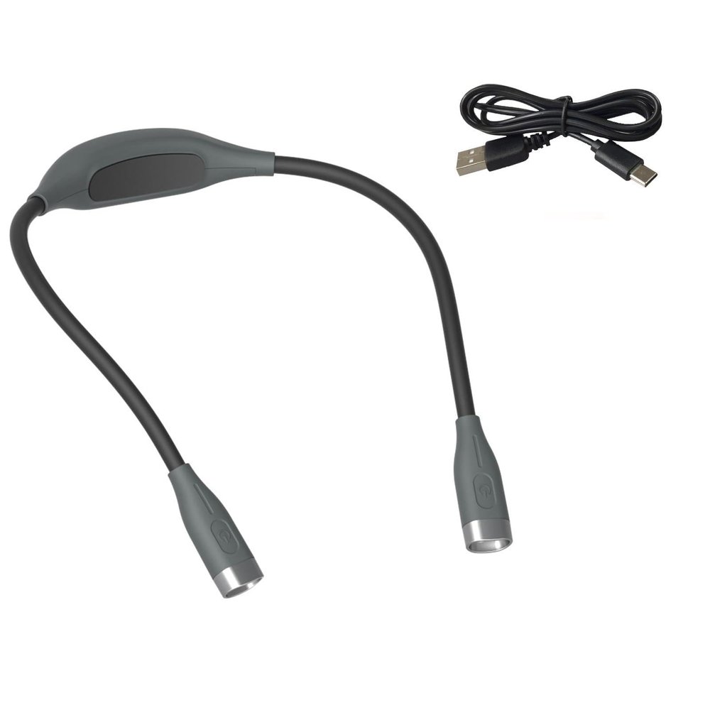 Vryxq USB Rechargeable LED Neck Light 3 Brightness Levels Portable Flexible for Night Running Reading Knitting Travel LED Neck for Reading