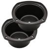 4" Speaker Baffle, Suitable for DIY Bookshelf Speaker Home Audio Systems or Car Speaker Systems with 4" Speaker, Hard Plastic Material, Black Color (Pack of 2) view 1