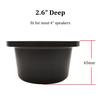 4" Speaker Baffle, Suitable for DIY Bookshelf Speaker Home Audio Systems or Car Speaker Systems with 4" Speaker, Hard Plastic Material, Black Color (Pack of 2) view 3