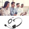 BowyTrading H600 3.5 Telephone Headset, Monaural 3.5mm Jack Business Headset with Mic, Noise Cancelling Communication Headset for Smartphone Tablet PC, Adjustable Headband with Soft Ear Cushio view 3