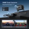 1080P Backup Camera with Backup Sensors Parking Distance Control (PDC) System+Right Side Blind Spot Radar Sensor, Back up Camera with 7'' Monitor for Cars/Truck/RV/Trailer (Back+Right Camera) view 3