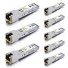 10Gtek 10/100/1000Base-T Copper SFP, Auto-Negotiation SFP to RJ45 Mini-GBIC Transceiver for Cisco GLC-T/SFP-GE-T, Pack of 8 view 2