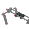 15mm Double Hole Rod Clamp Tilt Base DSLR Camera Accessories Quick Install Board Slide Cage Accessories Shoulder Rig view 2