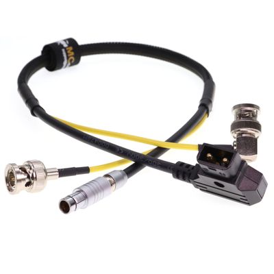 3G SDI Vedio Cable & 3 Pin RS Male to Dtap Power Cable for Arri Alexa for TILTA Wireless Focus 80cm