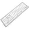 108 Key German Keyboard Keycaps, Mechanical Keyboard Translucent Keycaps Set, ABS Material with Wide Compatibility for 61 64 68 84 87 96 98 100 104 108 Keyboards, Minimalist (White) view 4