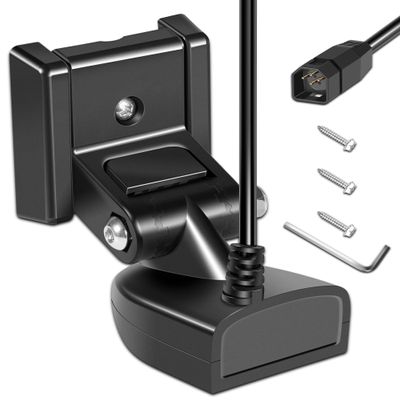 710274-1 XNT 9 HW T Transom Mount Transducer with Temperature Sensor Fits for Humminbird Helix with Dual Spectrum Chirp 2D Sonar, 20Ft Cable Length