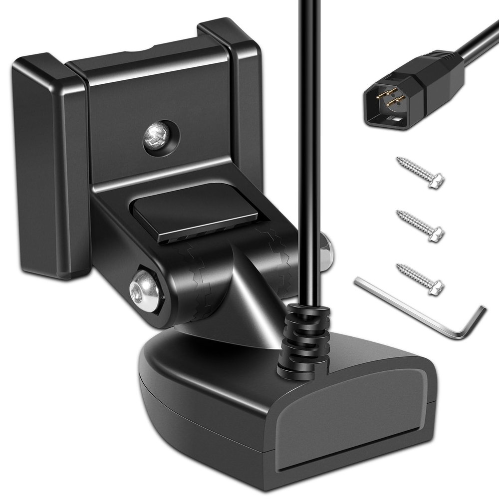 710274-1 XNT 9 HW T Transom Mount Transducer with Temperature Sensor Fits for Humminbird Helix with Dual Spectrum Chirp 2D Sonar, 20Ft Cable Length