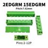 CTGFBUW (10 Pcs) KF 2EDGRM 7.62MM Flanged Plug-in Terminal Block with Ears 15EDGRM-7.62 PCB Bent Pin Holder with Fixing 2-12Pin(7P) view 2