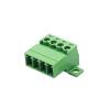 CTGFBUW (10 Sets) 15EDGRKC + 15EDGK 3.81mm 2EDGRKC .81 Solderless Butt Joint with Fixed Panel Hole Locking Board Male and Female 2~24P(24P) view 2