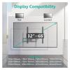 Fixed TV Wall Mount for Most 32-65" Flat/Curved TVs -Low Profile TV Stand -Tilted 15, Universal TV Brackets VESA 400 X 400mm(No Tile) view 3