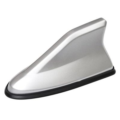 Car Shark Fin Antenna Cover for Genesis G90/EQ900 2016 2017 2018, Roof Mount Decorative Antenna Cap Vehicle Shark Fin Shape Cover Replacement with Adhesive Tape,Silver