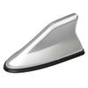 Car Shark Fin Antenna Cover for Genesis G90/EQ900 2016 2017 2018, Roof Mount Decorative Antenna Cap Vehicle Shark Fin Shape Cover Replacement with Adhesive Tape,Silver view 1