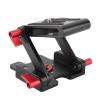 Ball Head Mount Tripod Geared, Foldable Z - Shaped Aluminum Alloy Desktop Holder, 1.5kg Load Black - Durable Anodized, Multiple Screw Interfaces, Portable Camera Support view 1