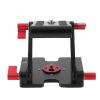Ball Head Mount Tripod Geared, Foldable Z - Shaped Aluminum Alloy Desktop Holder, 1.5kg Load Black - Durable Anodized, Multiple Screw Interfaces, Portable Camera Support view 3