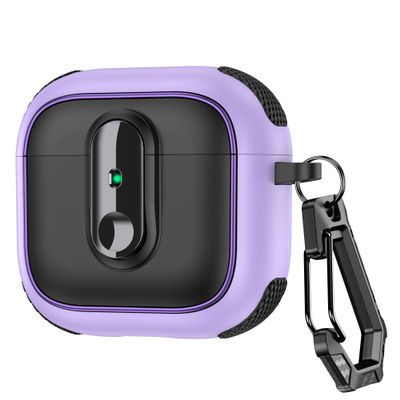 iDOMi for AirPods 4 Case Cover 2024 with Keychain, Compatible with AirPods 4th Generation Cover (2024), Support Wireless Charging Drop Shockproof Protection for AirPod 4 Case, Purple