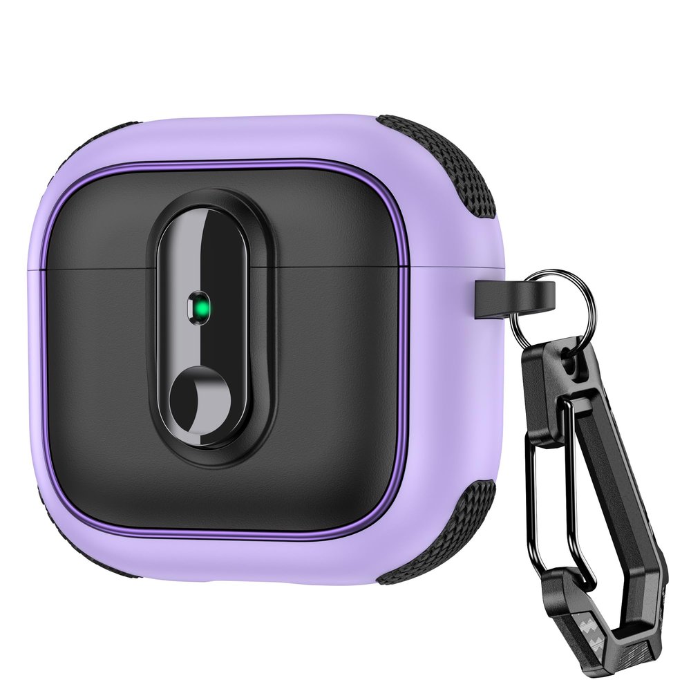 iDOMi for AirPods 4 Case Cover 2024 with Keychain, Compatible with AirPods 4th Generation Cover (2024), Support Wireless Charging Drop Shockproof Protection for AirPod 4 Case, Purple