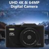 Bewinner 4K Digital Camera for Photography, 64MP HD Autofocus WiFi Video Camera, 18X Digital Zoom Travel Mirrorless Cameras with 3 Inch Flip Screen for Travel (Black) view 2
