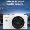 Bewinner 4K Digital Camera for Photography, 64MP HD Autofocus WiFi Video Camera, 18X Digital Zoom Travel Mirrorless Cameras with 3 Inch Flip Screen for Travel (White) view 3