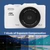 Bewinner 4K Digital Camera for Photography, 64MP HD Autofocus WiFi Video Camera, 18X Digital Zoom Travel Mirrorless Cameras with 3 Inch Flip Screen for Travel (White) view 4